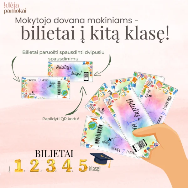 Bilietai į kitą klasę (mokslo metų pabaigai)