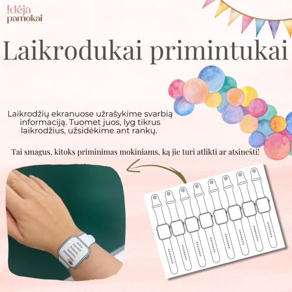 Laikrodukai primintukai
