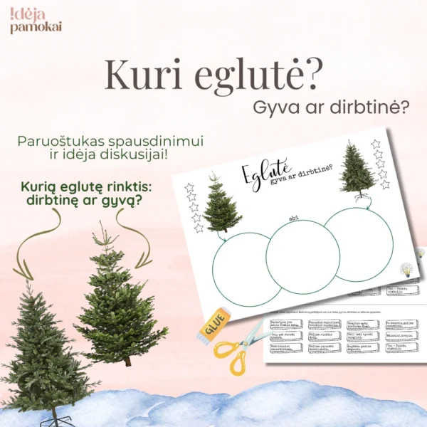 Eglutė: gyva ar dirbtinė?
