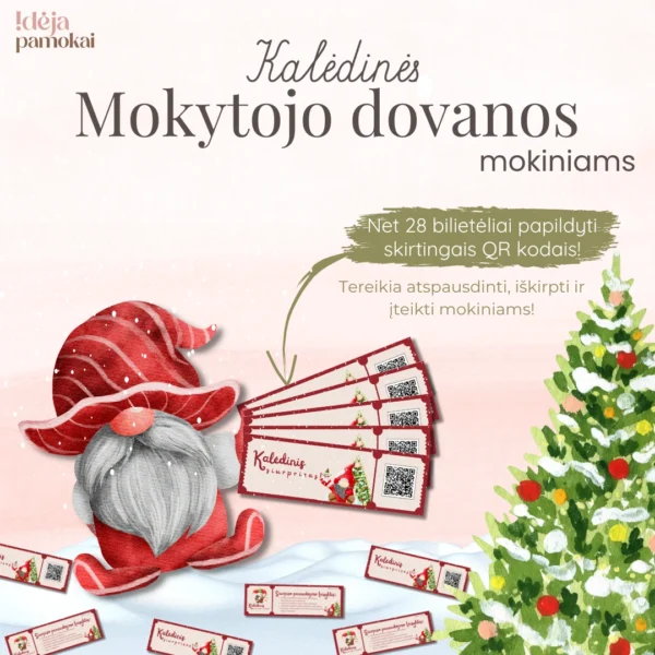 Kalėdinės mokytojo dovanos mokiniams