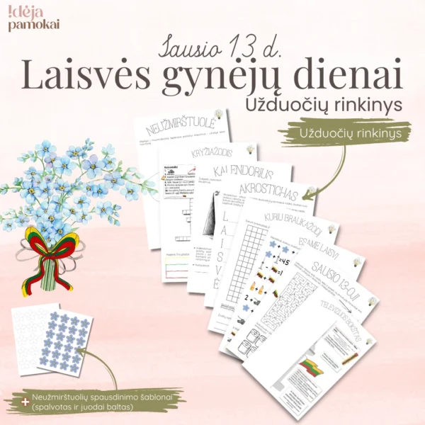Užduotys Laisvės gynėjų dienai