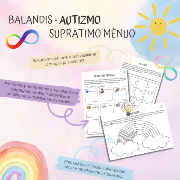 Autizmo supratimo mėnuo