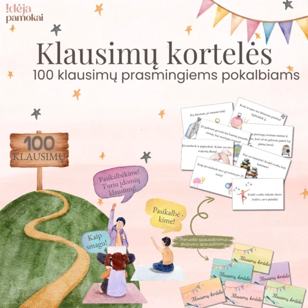 100 klausimų kortelės